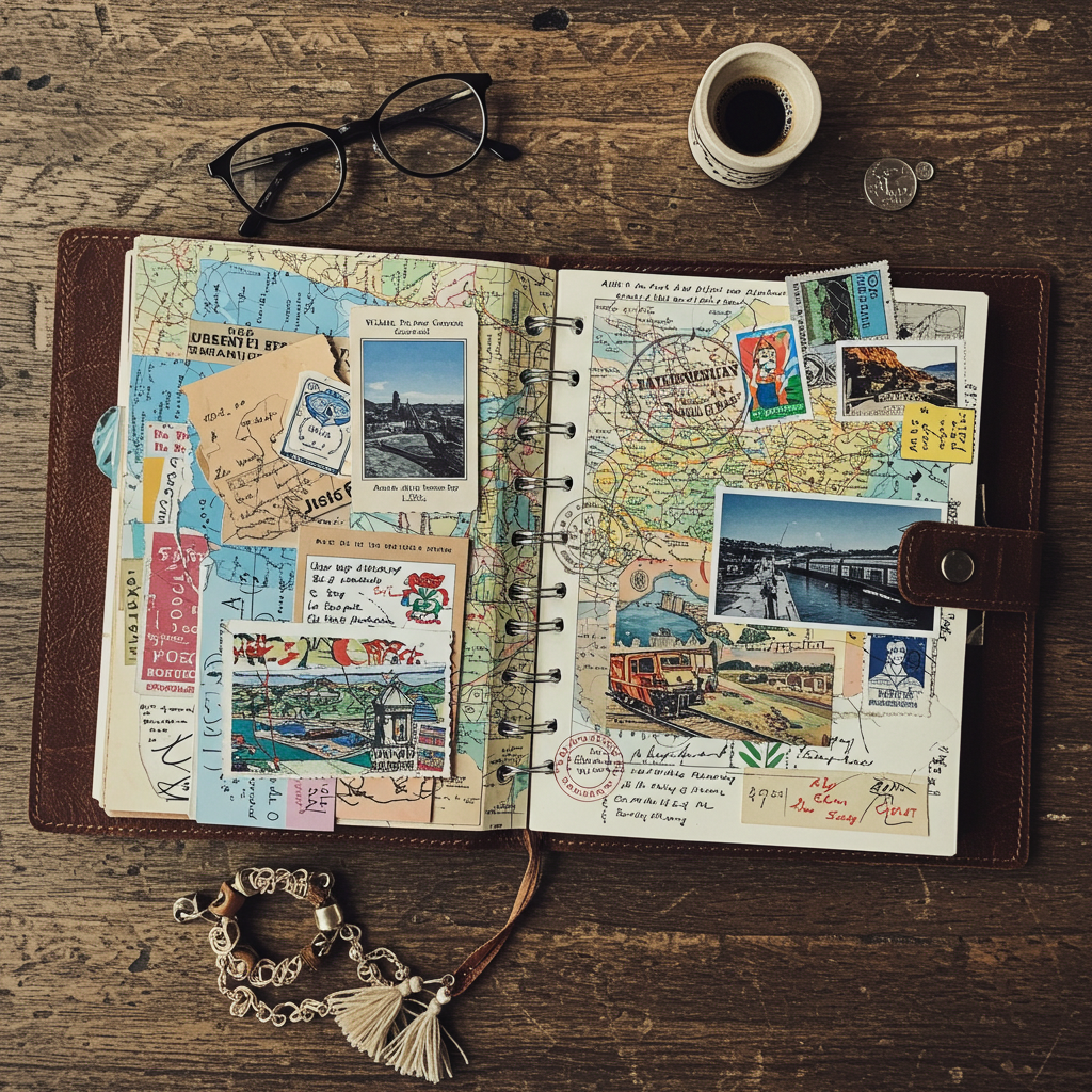 Travel Journal or Scrapbook Capture the Memories-min