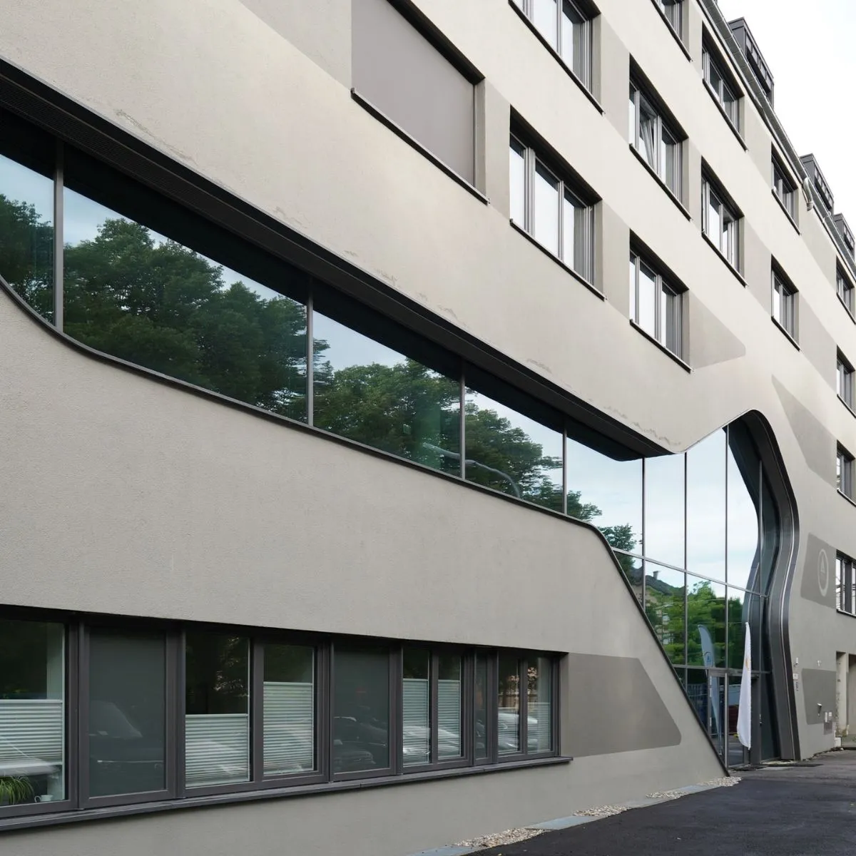 Classic Bavarian building near Munich Central Station