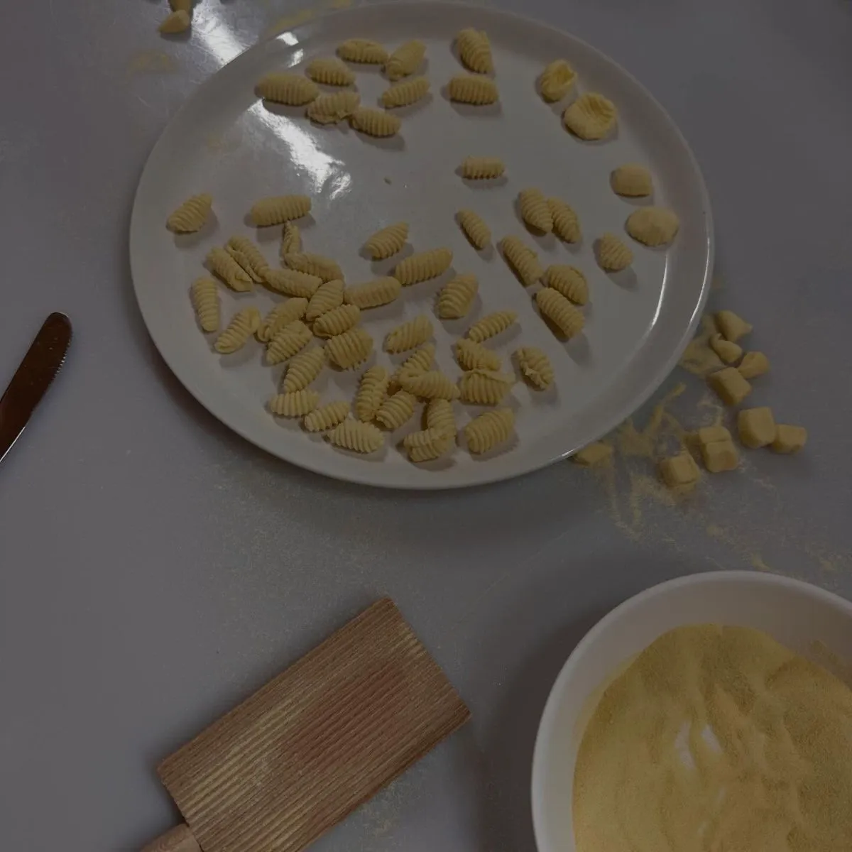 Fresh handmade gluten free ravioli preparation