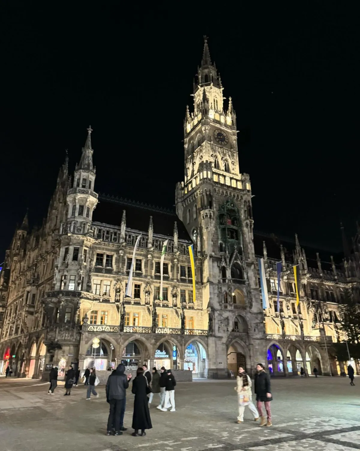 The New Town Hall at Marienplatz in Munich