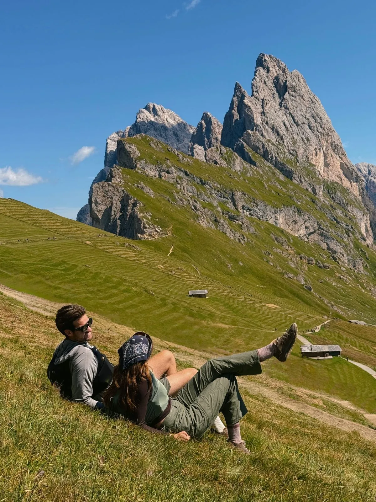 Mild hiking weather conditions in the Italian Alps