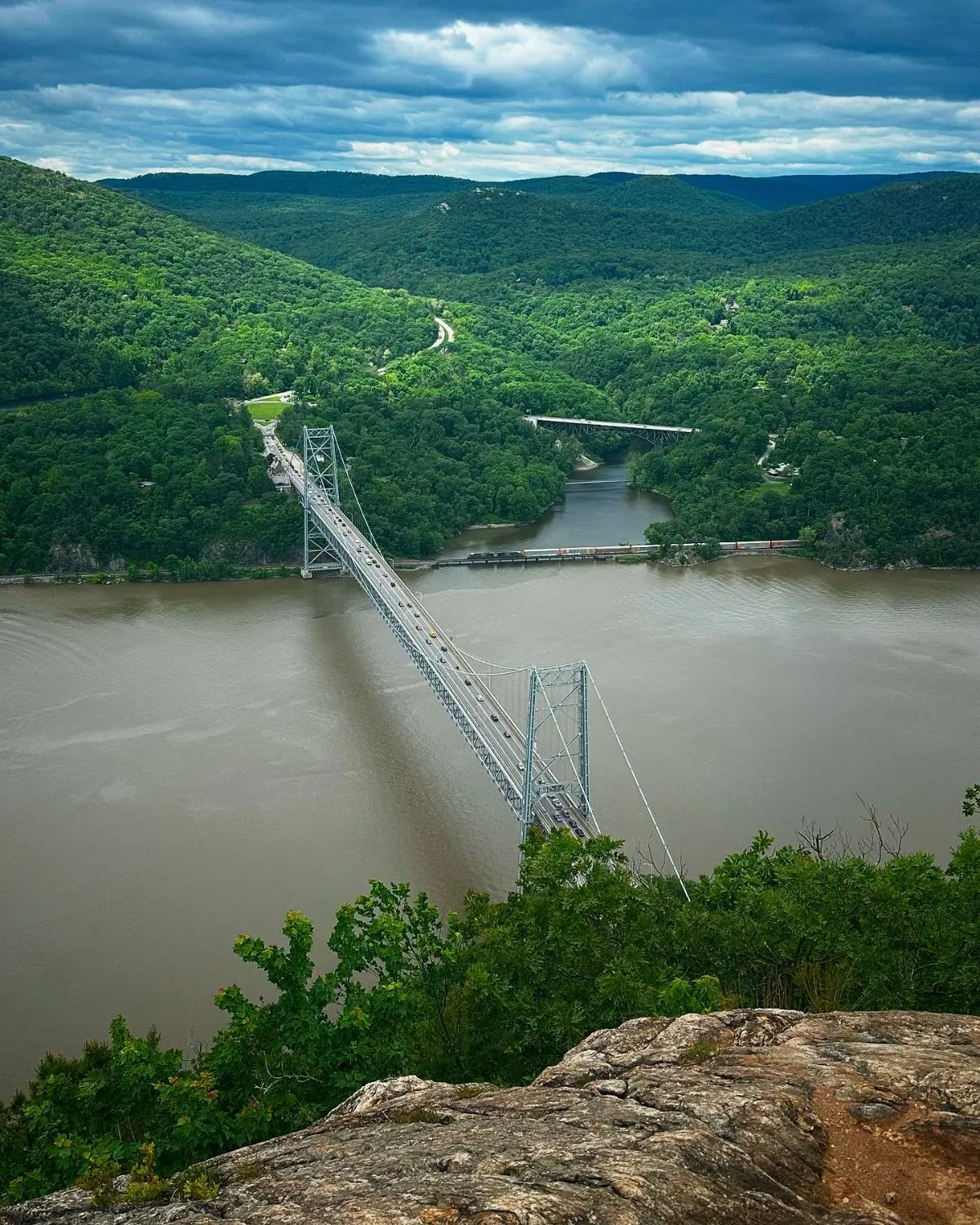 View of Bear Mountain Bridge from Anthony