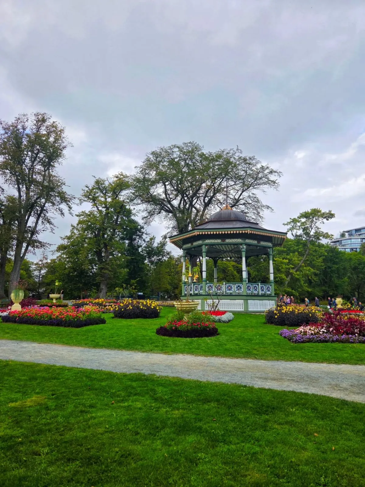 Beautiful flowers and pathways in the Halifax Public Gardens